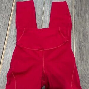 Brand New - Lululemon Red Tights 25" Sze 8